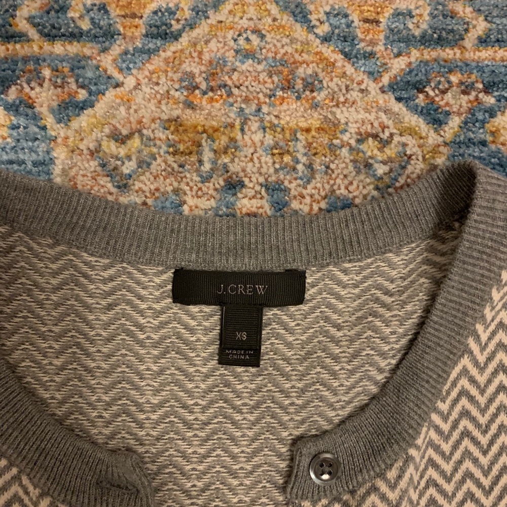 J.Crew Herringbone Cardigan - Picture 3 of 8